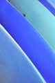Hawaii, Oahu, Pattern Shot Of Blue Kayaks Stacked On Each Other Wall Mural