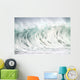 Hawaii, Oahu, Beautiful Wave Breaking Wall Mural
