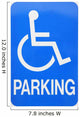 Handicap Parking Sign Cutout