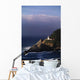 Heceta Head Lighthouse Overlooking Ocean And Waves Wall Mural