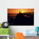 California, San Francisco Bay, Point Bonita Lighthouse At Sunset Wall Mural