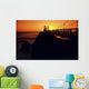 California, San Francisco Bay, Point Bonita Lighthouse At Sunset Wall Mural