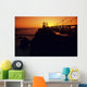 California, San Francisco Bay, Point Bonita Lighthouse At Sunset Wall Mural