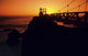 California, San Francisco Bay, Point Bonita Lighthouse At Sunset Wall Mural