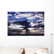 Hawaii, Late Afternoon Rain Clouds Over Ocean Horizon Wall Mural