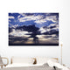 Hawaii, Late Afternoon Rain Clouds Over Ocean Horizon Wall Mural