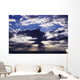 Hawaii, Late Afternoon Rain Clouds Over Ocean Horizon Wall Mural