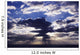 Hawaii, Late Afternoon Rain Clouds Over Ocean Horizon Wall Mural
