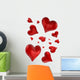 Romantic Hearts Wall Stickers