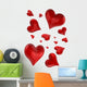 Romantic Hearts Wall Stickers
