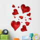 Romantic Hearts Wall Stickers