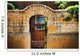 New Mexican Doors, New Mexico, Details Of Old Stone Doorway And Garden Wall Mural