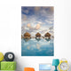 Bungalows Over Beautiful Turquoise Ocean Wall Mural