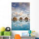 Bungalows Over Beautiful Turquoise Ocean Wall Mural