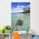 Hawaii, Green Sea Turtle An Endangered Species Wall Mural