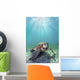 Hawaii, Green Sea Turtle An Endangered Species Wall Mural