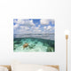 Hawaii, Green Sea Turtle An Endangered Species Wall Mural