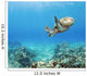 Hawaii, Green Sea Turtle An Endangered Species Wall Mural