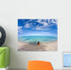 Hawaii, Woman Laying On The Beach In Remote Tropical Location Wall Mural