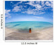 Hawaii, Woman Laying On The Beach In Remote Tropical Location Wall Mural