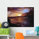 USA, Hawaii Islands, Oahu, Landscape Of Sunset Over Ocean Wall Mural