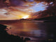 USA, Hawaii Islands, Oahu, Landscape Of Sunset Over Ocean Wall Mural