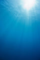 Hawaii, Sunburst In Clear Blue Water Wall Mural