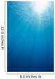 Hawaii, Sunburst In Clear Blue Water Wall Mural