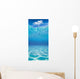 Underwater Sandy Bottom And Surface Reflection With Cloud Wall Mural