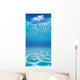 Underwater Sandy Bottom And Surface Reflection With Cloud Wall Mural