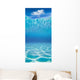 Underwater Sandy Bottom And Surface Reflection With Cloud Wall Mural