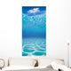 Underwater Sandy Bottom And Surface Reflection With Cloud Wall Mural