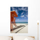 Hawaii, Oahu, Waikiki Beach, Lifeguard Tower Wall Mural