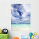 Mexico, Yucatan Peninsula, Sailboat Sailing On Turquoise Water Wall Mural
