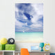 Mexico, Yucatan Peninsula, Sailboat Sailing On Turquoise Water Wall Mural