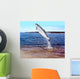 Jumping Out From Water Salmon Wall Mural