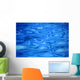 Water Surface, Ripples In Vivid Blue Wall Mural