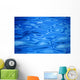 Water Surface, Ripples In Vivid Blue Wall Mural