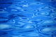 Water Surface, Ripples In Vivid Blue Wall Mural