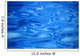 Water Surface, Ripples In Vivid Blue Wall Mural