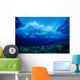Hawaii, Underwater View Of Wave Breaking Over Coral Reef Wall Mural