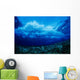 Hawaii, Underwater View Of Wave Breaking Over Coral Reef Wall Mural