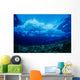 Hawaii, Underwater View Of Wave Breaking Over Coral Reef Wall Mural