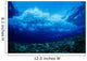 Hawaii, Underwater View Of Wave Breaking Over Coral Reef Wall Mural