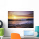 USA, Sunset Illuminates Ocean Wall Mural