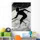 C1930, Don Blanding Art, Surfer, Figure Of A Man Surfing A Wave Wall Mural