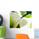Calla Lily, Extreme Close-Up Of Large White Petal, View From Below Wall Mural