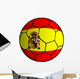 Spanish flag soccer ball Wall Decal