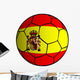 Spanish flag soccer ball Wall Decal