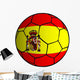 Spanish flag soccer ball Wall Decal